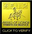 Website Excellence Award Of Honor May 4,